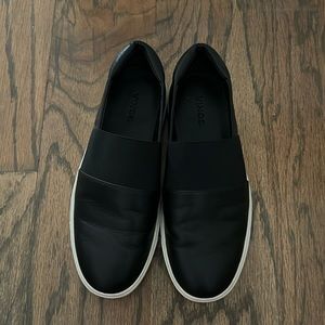 Vince Slip-on Sneakers US Sz 37 black leather